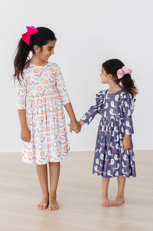 tied-with-a-boo-3-4-ruffle-twirl-dress Mila &  Rose - Sophia's Style--4T--5